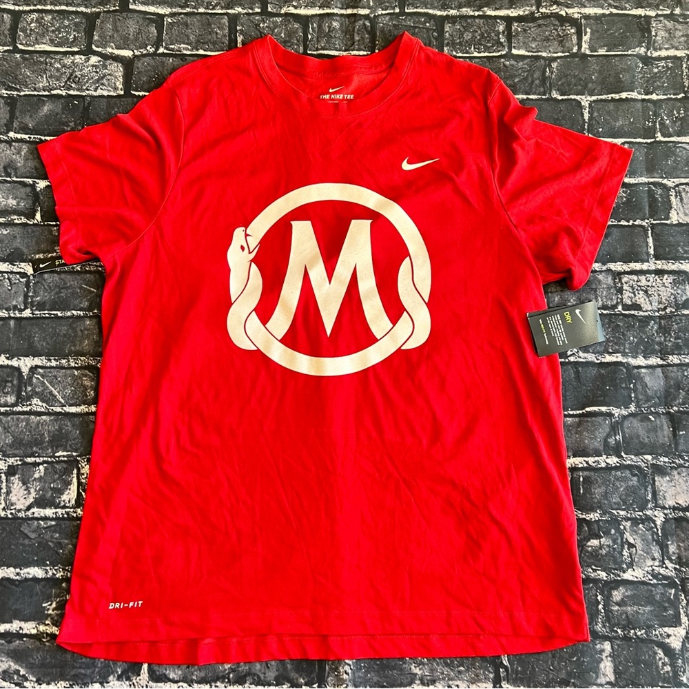Nike Mamba Sports Academy Kobe Bryant Men’s Red White 3XL T Shirt Dri Fit NEW